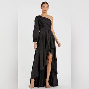 Mac Duggal High Low One Shoulder Gown